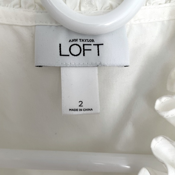 LOFT ruffled blouse - Picture 6 of 7